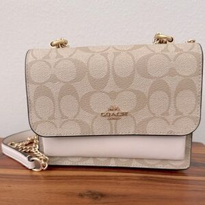 Coach Mini Klare Crossbody in Signature Canvas | Light Khaki Chalk
